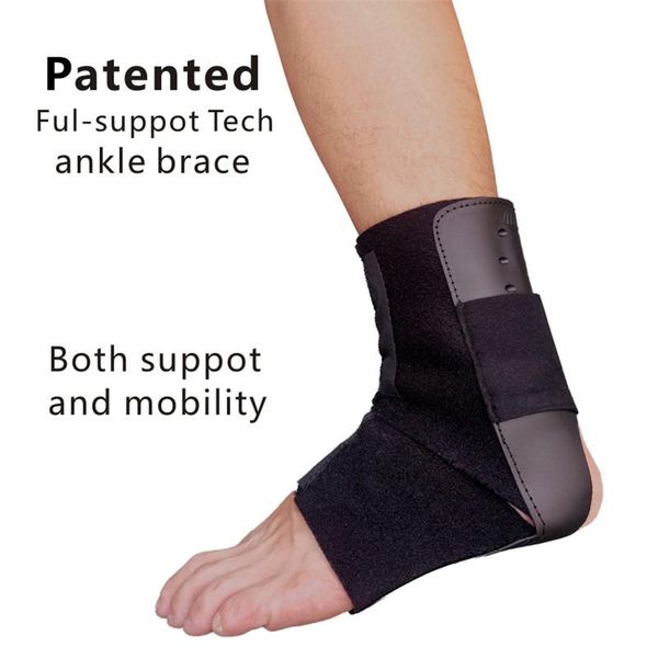 

ankle support ful-support tech brace for playing volleyball bastetball ,flexible comfortable suitable sports and minor sm-203, Blue;black