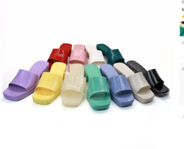 

brand women's slippers fashion lady sandals beach thick bottom sell well women, Black