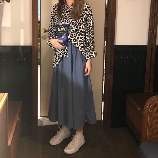 

new spring/autumn women loose casual elastic waist a-line skirt all-matched mid-calf good quality cotton linen skirts b253, Black