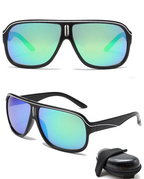 

2pcs classic gradient sunglasses men women fashion square male sun glasses vintage driving fishing eyeglasses sport shades uv400 with box, White;black