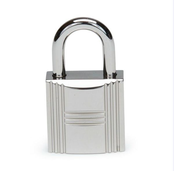 H 1 Lock 2 Keys Bag Parts Substituição Para Designer Handbag Purse Duffle Bag Liga De Metal Inoxidável Cadeado #161 Polido Brilho Dourado Prateado Estilo De 2 Cores