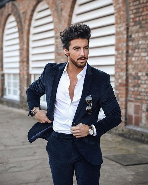 

men's suits & blazers velvet of men tuxedo groom wedding suits fine fit two button peaked male lapel suit pieces jacket (jacket + pants, White;black