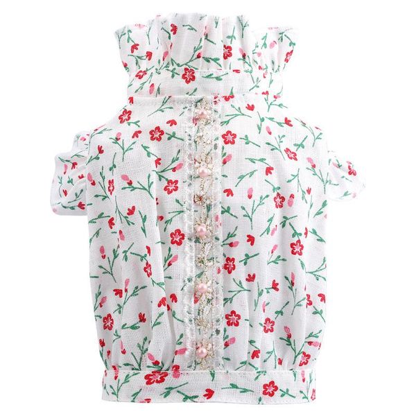 

dog apparel clothing shirt little flower suit printed clothes pet casual small and medium size
