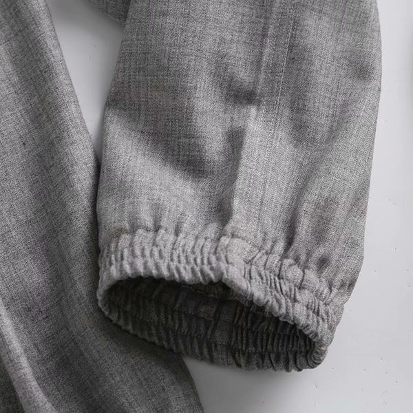 

2021 spring es new woman casual sports long black gray pants qfw4, Black;white