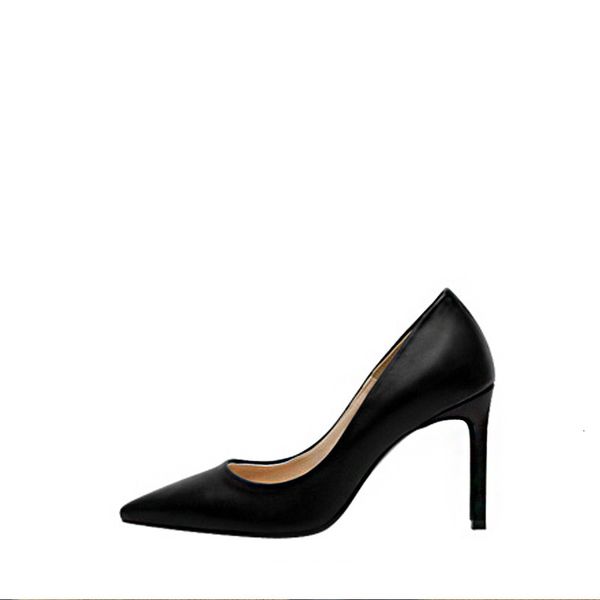 

fashion high-heeled women's pumps finger from toe job pump stiletto woman wedding shoes career q37h, Black