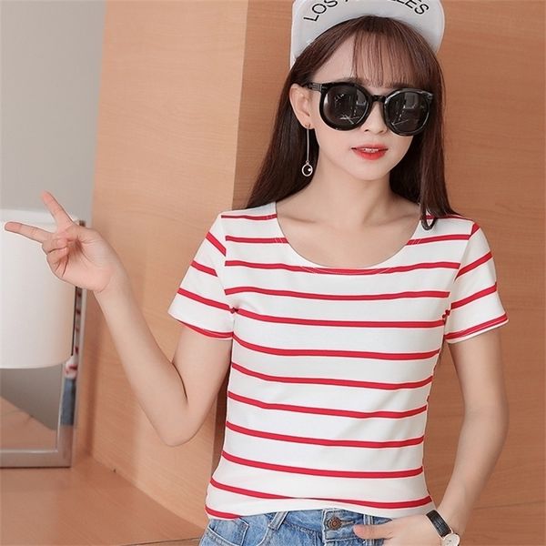 

women fashion tee tshirt female clothes t-shirt woman short sleeve 210306, White