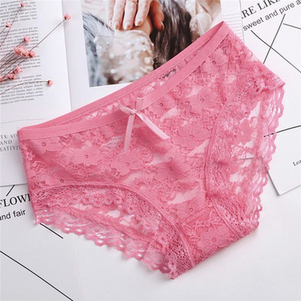 

salable1pcs cats underwear women's comfort under flowers ee slips for women lap construction panties intimates  l xl, Black;pink