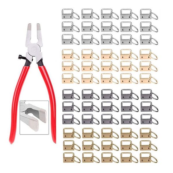 

hooks & rails 25mm 4 colors key fob hardware with a pliers,glass running pliers tools jaws,for install