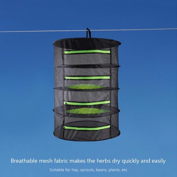 

foldable drying rack closed zipper dry bag plant net hanging basket heavy duty laundry storage & organization