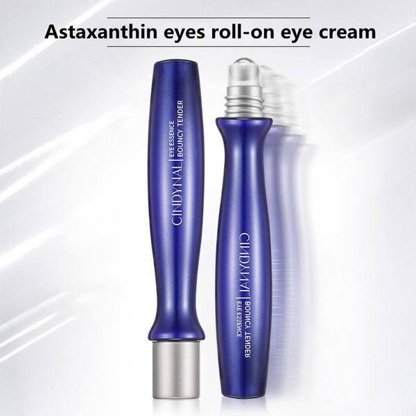 Nuova crema per occhi roll-on all'astaxantina CINDYNAL, siero per occhi roll-on, idratante, idratante e occhiaie 15 ml all'ingrosso