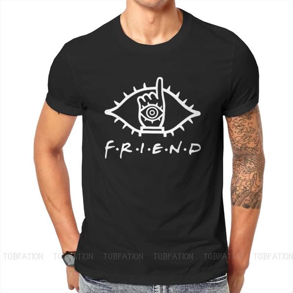 

men's t-shirts friend man's tshirt 20th century boys manga kenji otcho crewneck short sleeve fabric t shirt funny gift idea, White;black