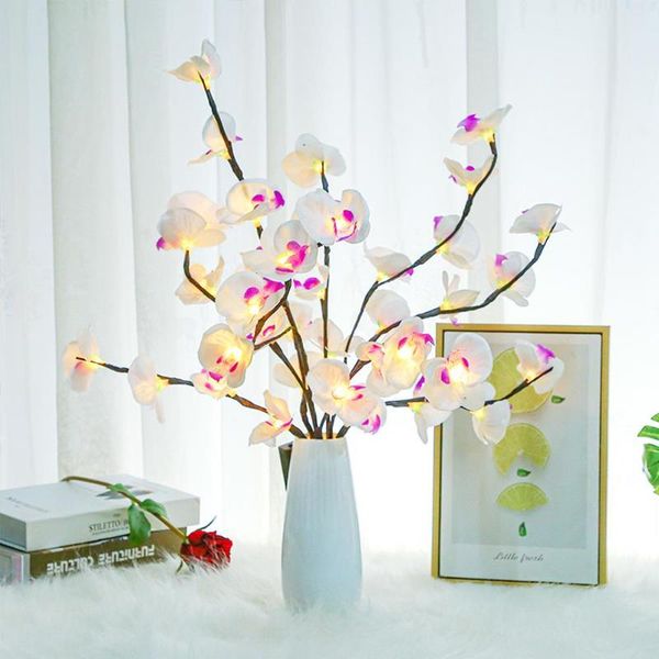 

strings flower branch light battery powered yard party outdoor bouquet lamp romantic decor christmas tree floral home decoration