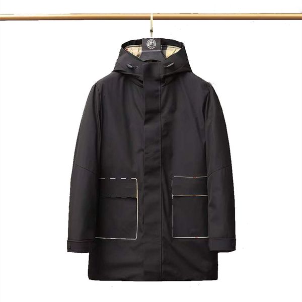 

21ss designers clothes men's down parkas jacket winter men and women long sleeve zipper hood youth parka coat outdoor couple thick warm, Black