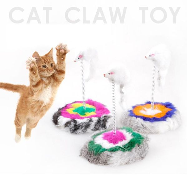 

plush pet claw toy tumbler mouse cats scratching mouse funny cat scratch amusing interactive springs toys for cats small animals