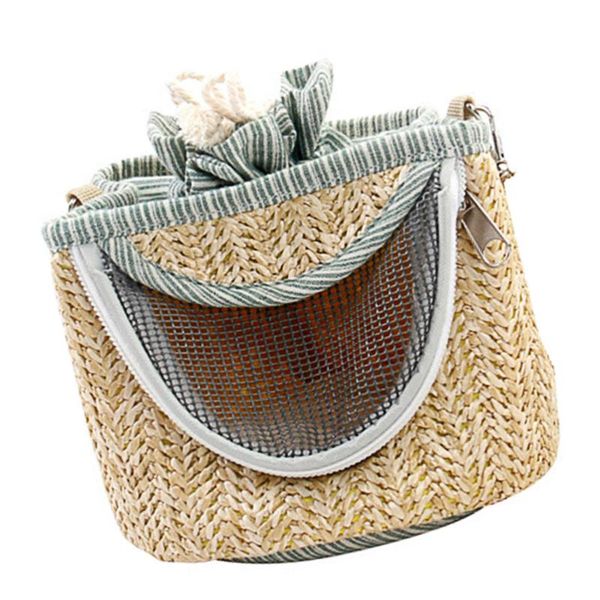 

1pc pet hamster travel carrier bag portable pet bag with zipper (random color