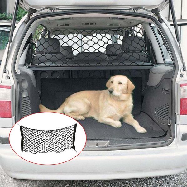 

storage bags car back rear trunk seat elastic net string magic sticker mesh bag auto organizer