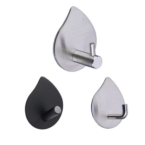

hooks & rails 304 stainless steel sticky hook strong adhesive punch innovative waterproof moistureproof for kitchen bathroom lb