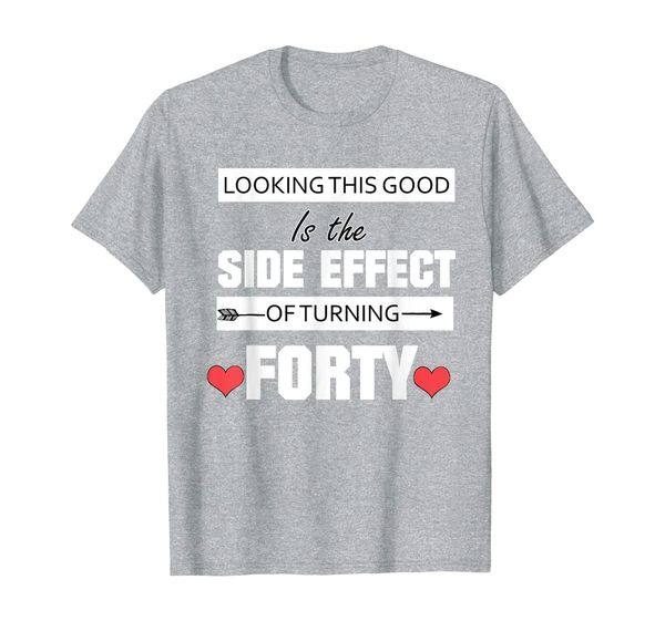 

side effects for women turning 40 t-shirt, White;black