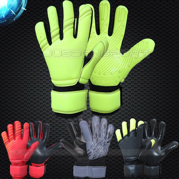 

jusdon allround latex without fingersave soccer professional goalkeeper gloves goalie footballbola de futebol gloves luva de goleiro, Black