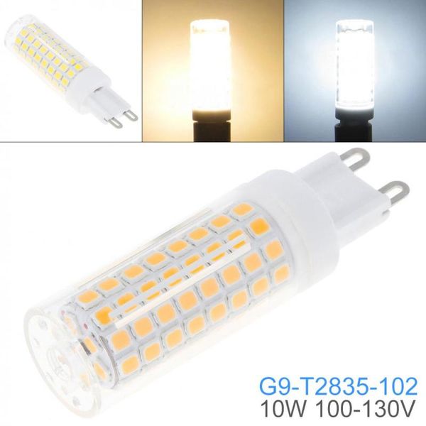 

bulbs dimmable g9 110v white / warm 102 leds 2835 smd 10w corn bulb silicone lamp