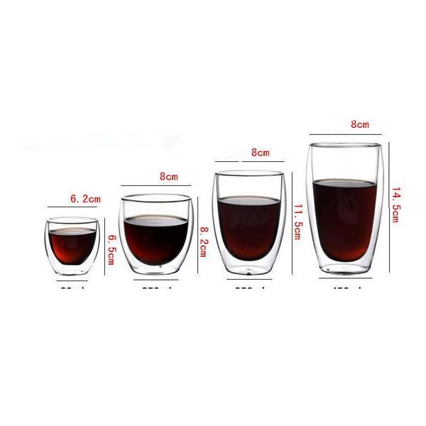 

1 pcs water bottle coffee cup set heat-resistant double wall glass cup beer handmade beer mug tea whiskey gl qylqak