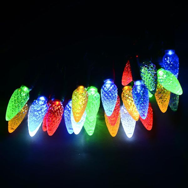 

strings christmas decoration strawberry c6 led string holiday home decor garlands waterproof 8 modes year battery power fairy light