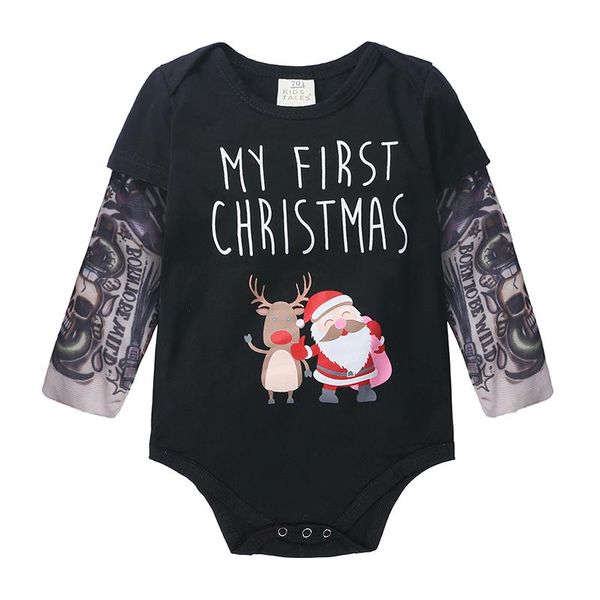 

new christmas baby girl boy romper autumn winter newborn baby clothes o-neck outfits clothing xh-497, Blue