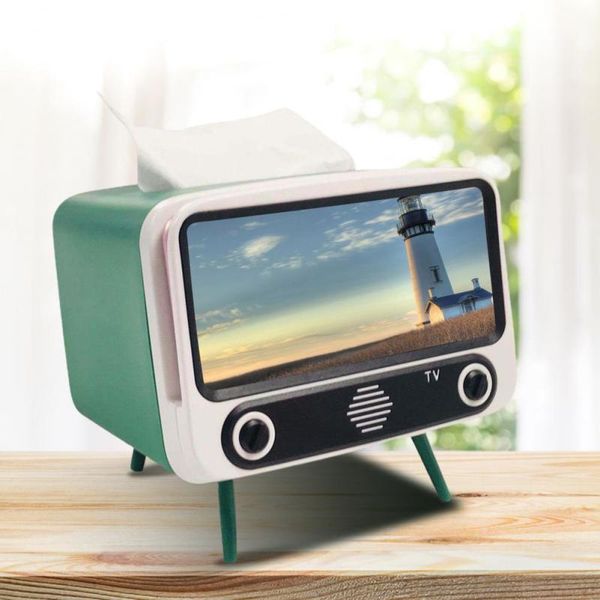 

tissue boxes & napkins nordic style retro multifunctional phone holder tv box bracket creative bedroom decor lazy