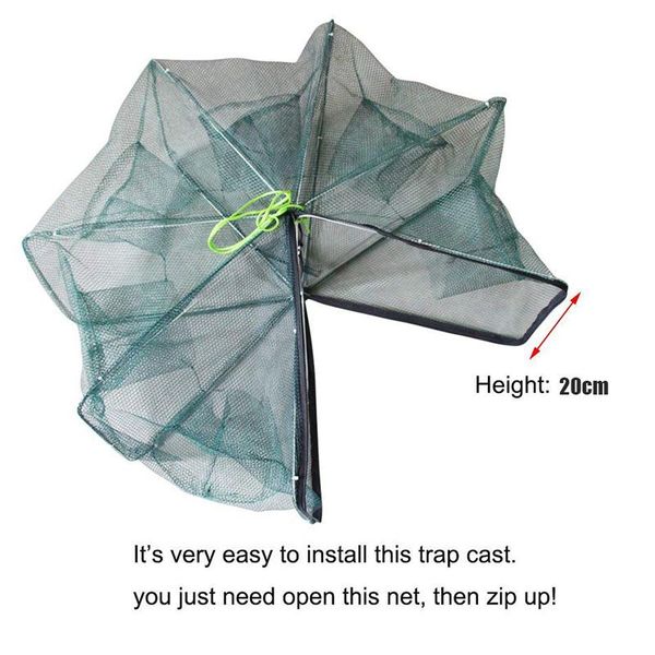 

fishing accessories foldable net portable automatic fish shrimp trap cage smn88