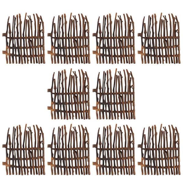 

fencing, trellis & gates 10pcs miniature fairy garden fence diy mini bonsai ornament decor