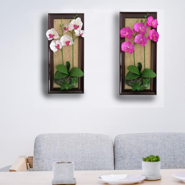 

modern minimalist furniture model butterfly orchid guest office 3d solid wood handmade wall hangers frame decoration