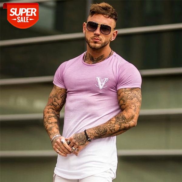 

2020 personality sports t-shirts men gym t shirt short sleeve camouflage t shirt mens o-neck printing running shirt men #151s, White;black