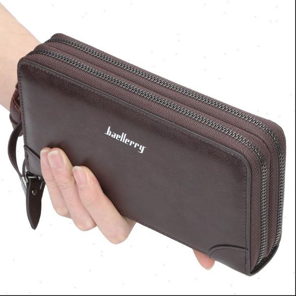 

men wallets classic long style card holder male purse quality zipper large capacity big brand wallet for, Red;black