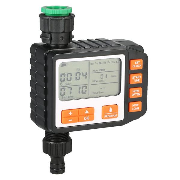 

watering equipments kkmoon 3 separate program water timer 3in large screen ip65 waterproof auto manual mode hose sprinkler single valve