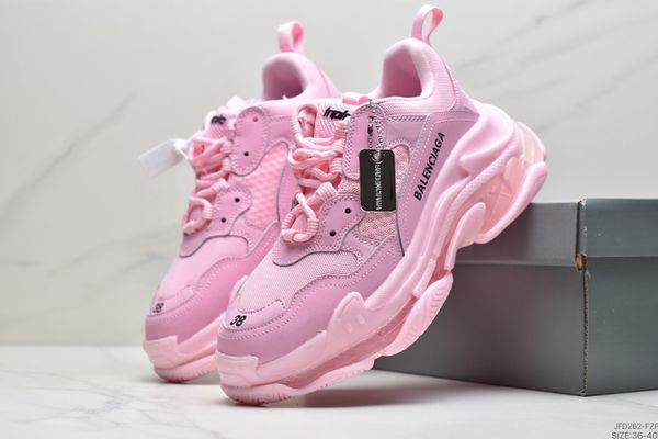 

baskets luxurys designers balencaiga women platform shoes triple s white black green crystal bottoms men casual shoe mens trainers size 36-4