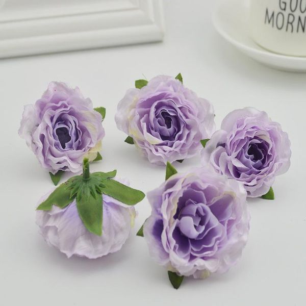 

100pcs artificial flowers wall for wedding home decora bridal wrist accessories diy wreaths fake plastic flower si jlldmm