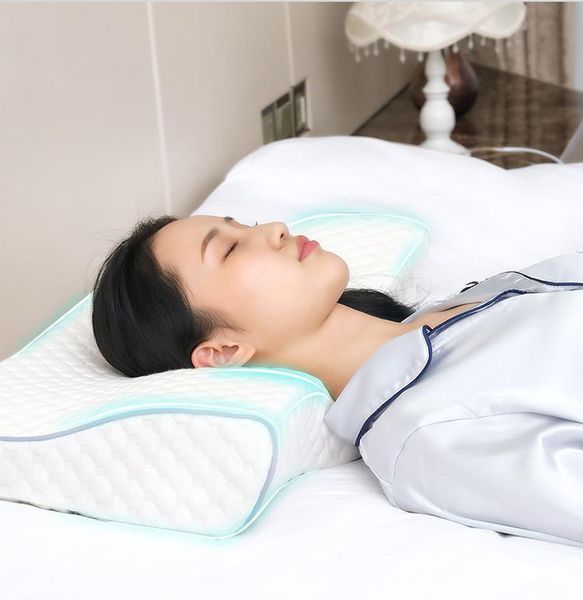 

pillow bed pillows neck for sleeping memory foam bedding protection
