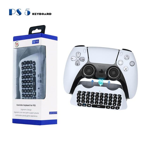 

game controllers & joysticks wireless bluetooth gamepad keyboard 3.0 controller chat pad for 5 ps5 installation mini