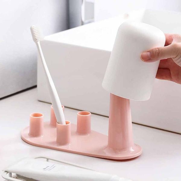 

bathroom storage & organization creative household plastic toothbrush holders base pen spoon cup holder family rack
