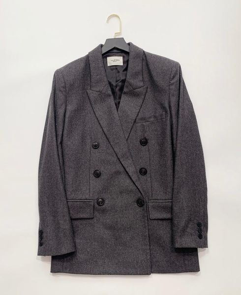 

women's suits & blazers 2021 autumn and winter classic fashion gray wool coat casual blazer jacket women, White;black