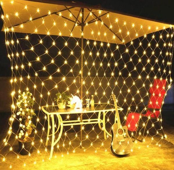 

210 led fairy net light mesh curtain string wedding christmas party decor warm white led strings