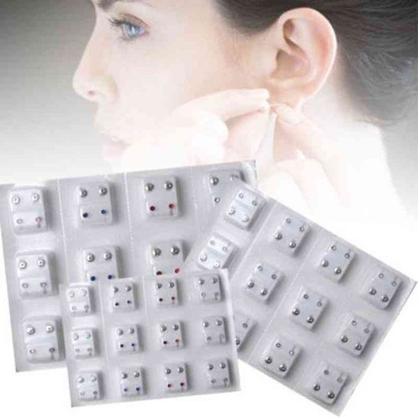 

24pcs steel surgical piercing ear stud earrings for gun tool, Golden