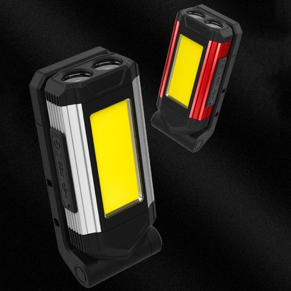 

other led lighting rechargeable magnetic outdoor working usb phone charger cob lamp multi-funtion powerful torch