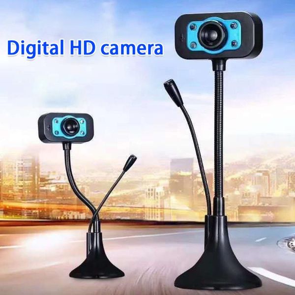 

webcams usb 2.0 web camera led hd webcam deskcomputer pc video with microphone for night vision camer j80