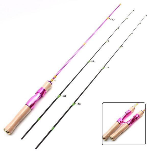 

boat fishing rods 1.68m ul power lure 2 tips weight 3-7g rod pink woman carbon slow solid tip pole comfortable spinning