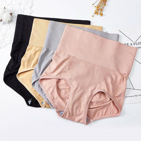 

women's panties 2021 fashion trend women solid high waist underpants seamless lingerie briefs hipster knicker casual clothes, Black;pink