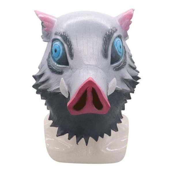 

other event & party supplies cosplay demon slayer kimetsu no yaiba mask cospaly anime masks wild boar pig head latex helmet halloween props