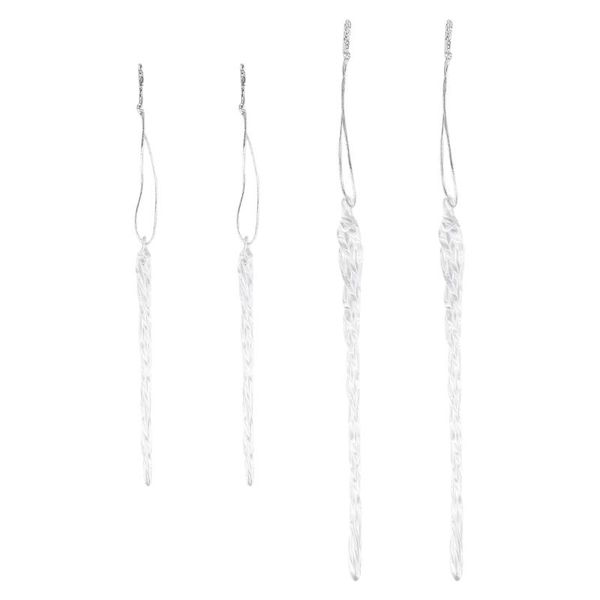 

christmas decorations 4pcs glass icicle tree hanging pendant xmas decorative supplies