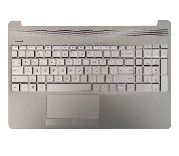 Novos teclados originais para HP 15s du dy dw tpn-c139 Palmrest Upper Caseard Bezel KB L52023-001