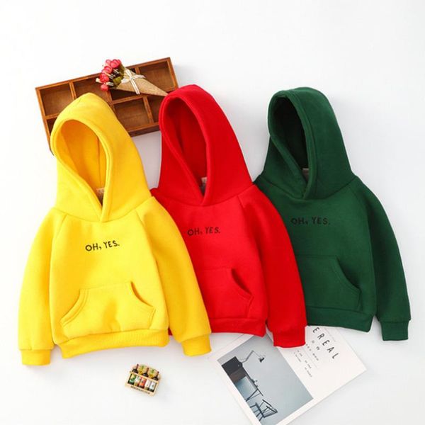 

hoodies & sweatshirts winter children's clothing for girls boys sweatshirt long sleeve cotton hoodie print letter kids baby outerwear 1, Black